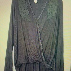 Elegant Gray Women's Top